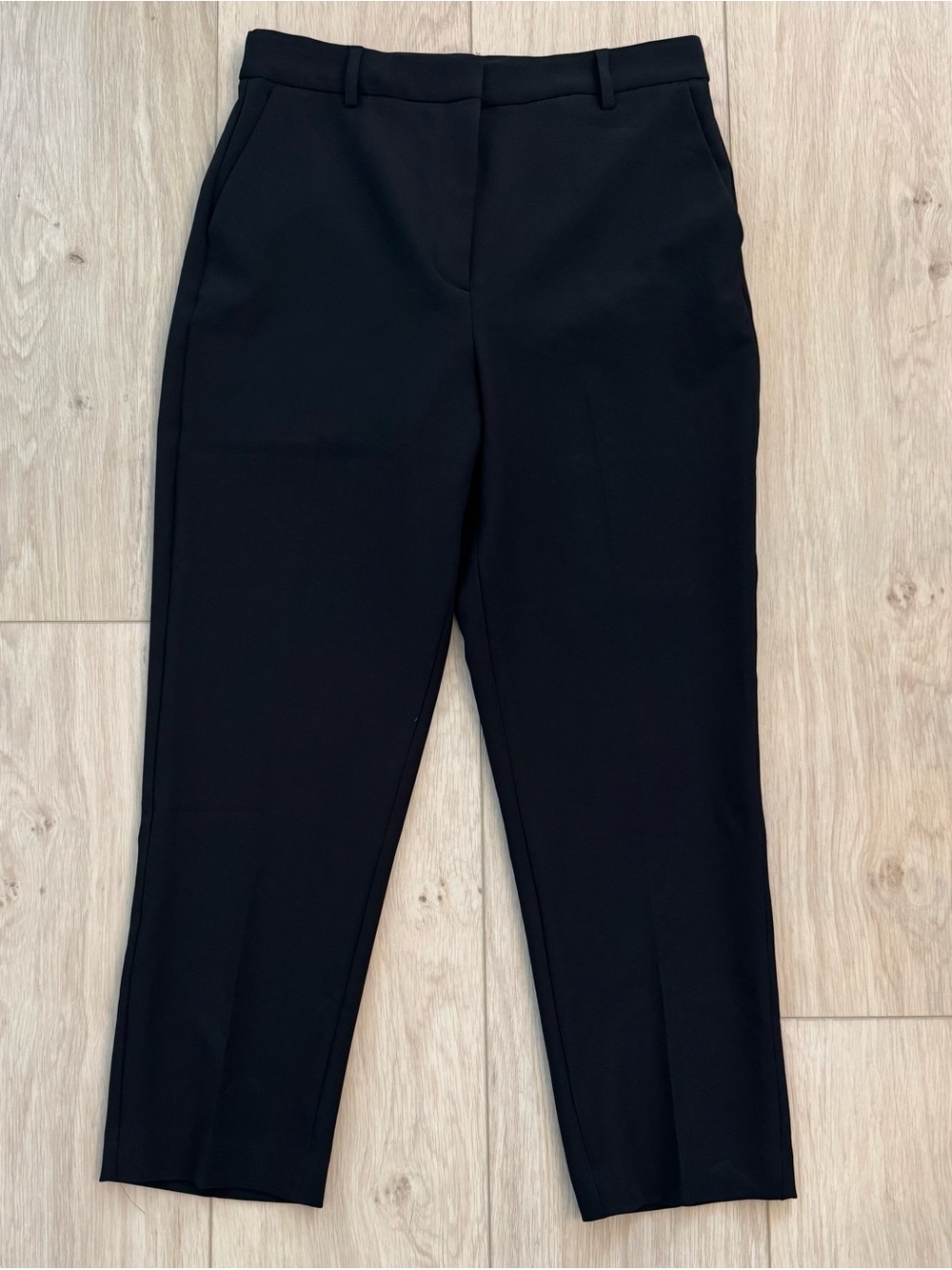 Express women’s Editor black dress pants 10 R super high rise straight ankle NWT